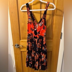 FREE PEOPLE SMALL open back mini dress